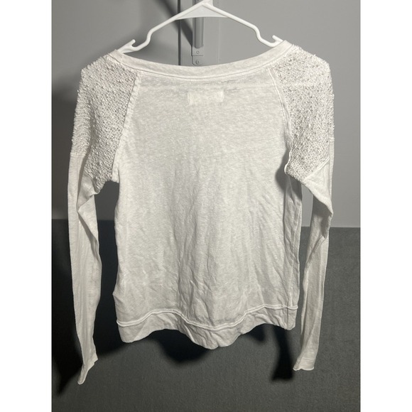 Abercrombie & Fitch Women's White Long Sleeve Top Sweater Knit Details Size S - Picture 6 of 6